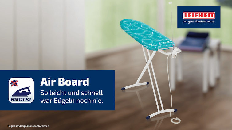 Bügelbrett Air M | Plus hier kaufen Solid Leifheit Board